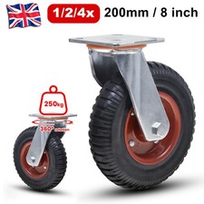 1-4PCS Castor Wheels Large