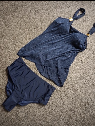 New navy tankini set - navy, size