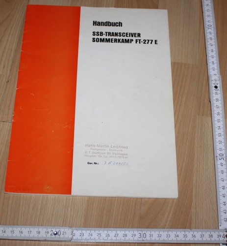 Radio device manual - device, book