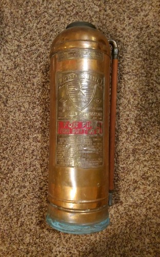 Vintage fire extinguisher red - vintage,