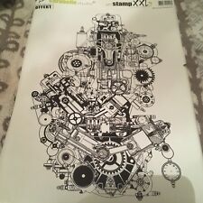 Carabelle Studio Art Stamp XXL SA40013 Mechanique  Steampunk