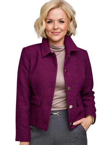 Ladies tailored lined boucle - tailored,