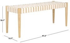 Safavieh AMALIA BENCH, Reduced