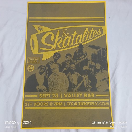 Vtg skatalites flyer poster - skatalites,