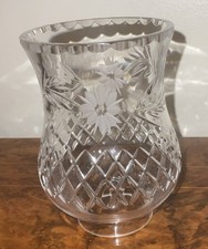 Crystal Glass Sconce, Chimney