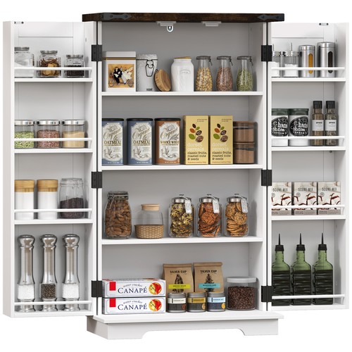 Homcom kitchen cupboard pantry - kitchen,