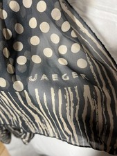Jaeger Silk Scarf - Charcoal