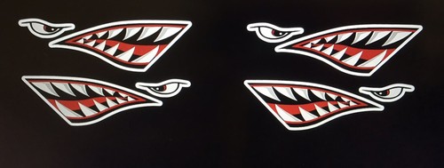 Tiger shark teeth stickers - shark,