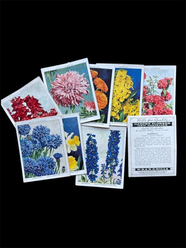 Wills cigarette cards garden - wills,