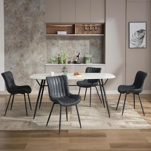 4pcs dining chairs - 2/4pcs, back