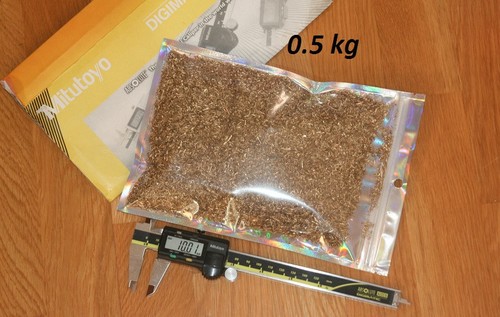 Metal shavings brass 5 kg - metal,