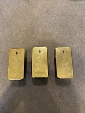 3x 50ml Paco Rabanne One Million After Shave *empty*