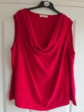 Spirito Di Artigiano Red Top 100% Silk Bnwot Size 26