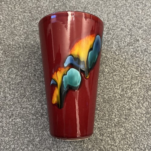 Poole pottery peacock vase - poole,