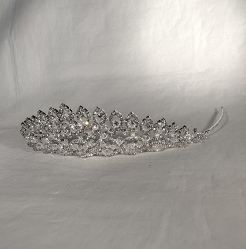 White sparkling crystal bridal - crystal,