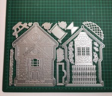 Large Decorative 22pcs Club House Card Shape Die Set - Largest Die 19.4 x 14.2cm