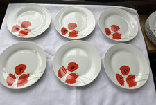 set of 6 x  Waterside Poppies
