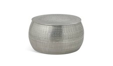 Sona Coffee Storage Table - Silver