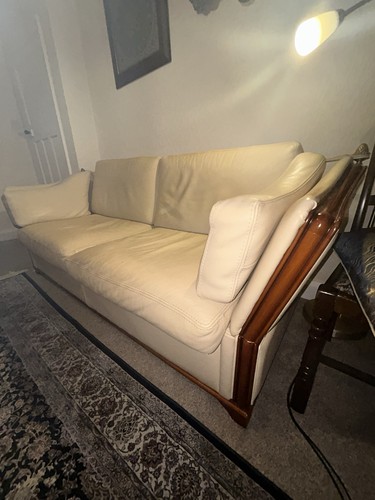 Italian leather sofa - sofa, &