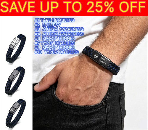 Medical alert leather - medical,