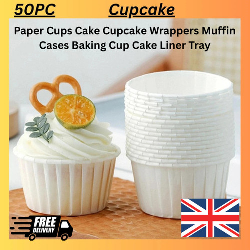 Pcs paper cake cups - 50,