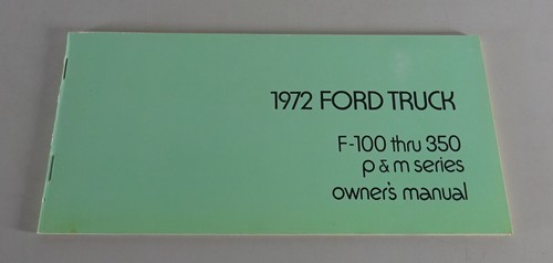 Owner manual ford pickup - ford,