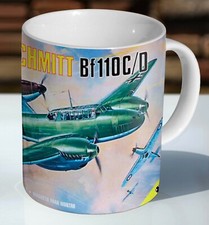 Airfix Messerschmitt 1100 Box Art Ceramic Coffee Mug - Cup