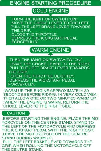 Suzuki fz50 start procedure - suzuki,