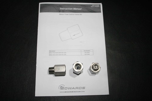 Edwards vacuum water flow - vacuum,