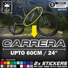 2x CARRERA Bike Frame Vinyl