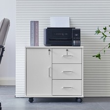White Office Filing Cabinet