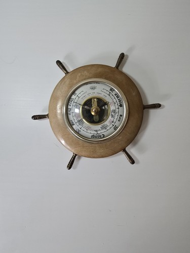 Vintage wooden ship wheel - wooden, ship's