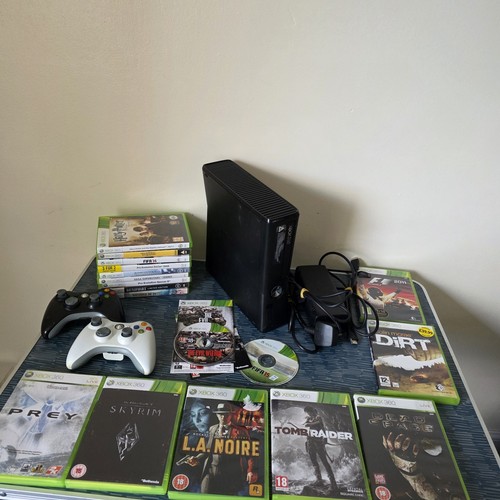 Xbox 360 250gb black bundle - xbox,