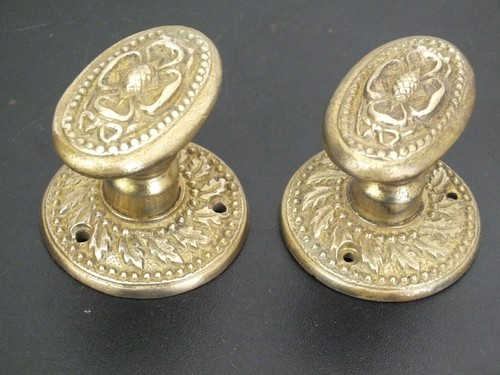 Ornate vintage pair - pair, brass