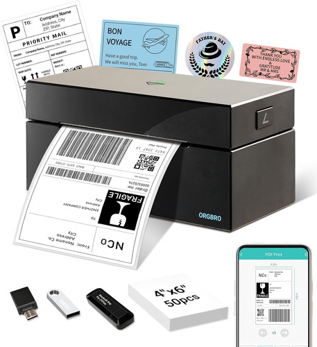 Orgbro shipping label printer - orgbro,