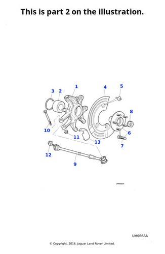 Jaguar flange head bolt - flange,