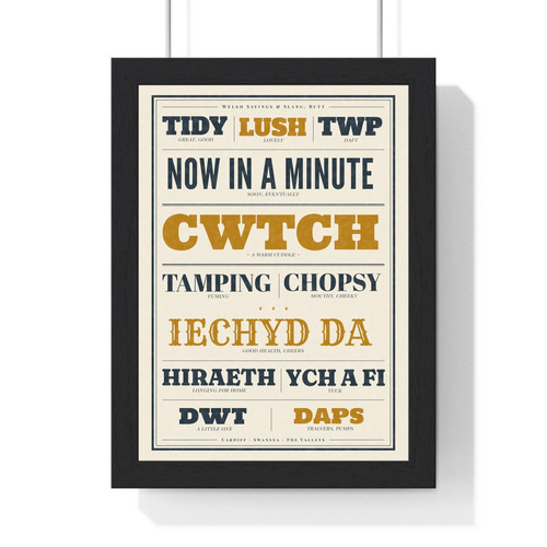 Welsh slang print - welsh,