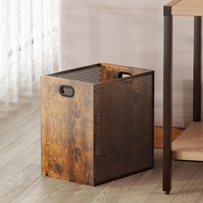 Vinyl Record Storage Crate Rustic Stackable Multipurpose LP Shelf Record Cabinet