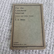 A A Milne - For the luncheon