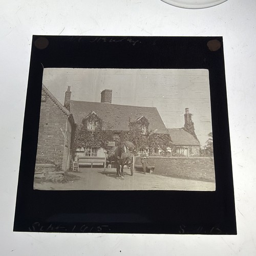 Antique magic lantern slide - magic,