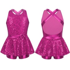 UK Kids Girls Shiny Sequins
