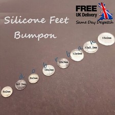 3M Silicone Self Adhesive RUBBER FEET Clear Bumper Stops Door Buffer Rubber Pads
