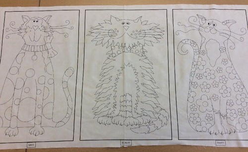 Makower fancy cats - 2, linear