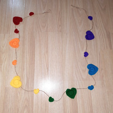 Handmade crochet rainbow - handmade,