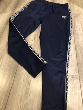 RETRO UMBRO TRACKSUIT BOTTOMS SIZE LARGE BLUE