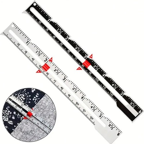 Sewing seam gauge - 6", hem