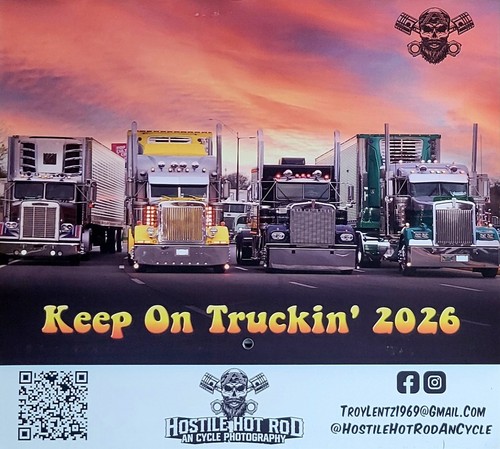 2026 semi truck - truck, calendar