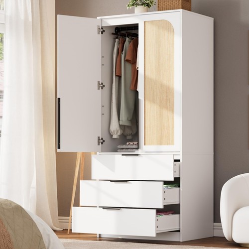 Wardrobe armoire wooden - wardrobe,