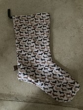BEAUTIFUL CHRISTMAS STOCKING DACHSHUND PATTERN VGC SAUSAGE DOG STOCKING