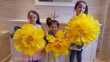 easter pom poms yellow paper